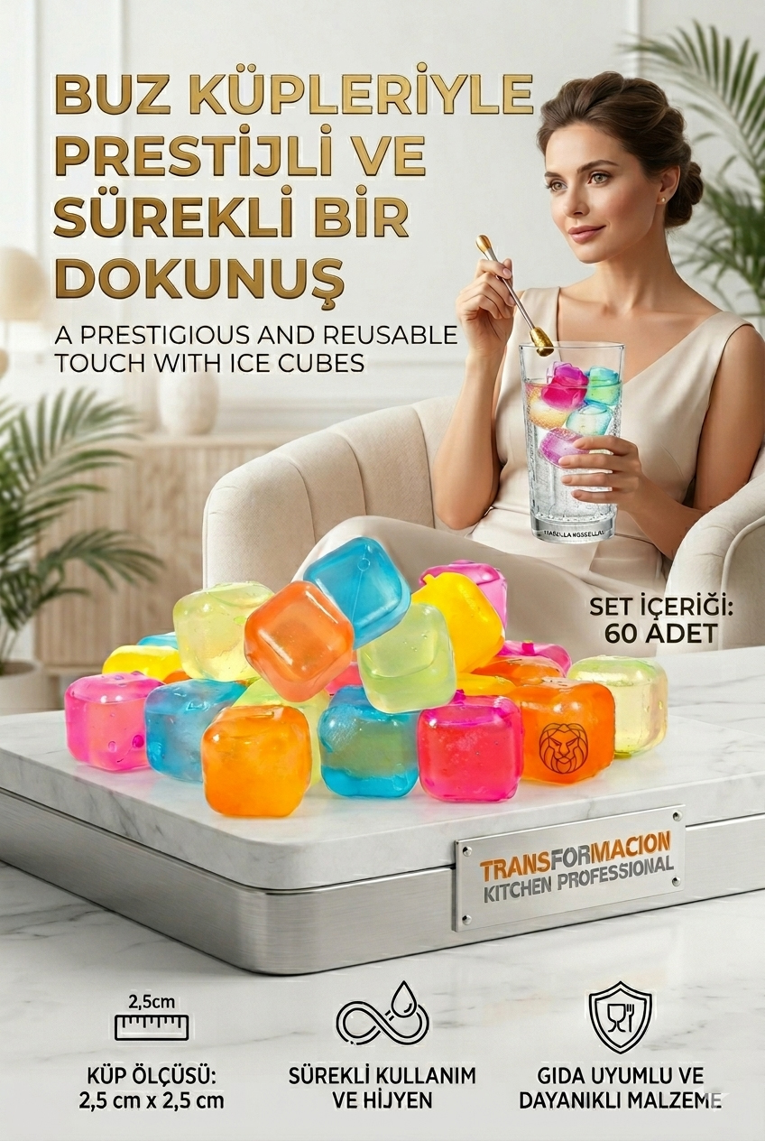 Buz Küpü Sürekli Kullanım 60 ADET Nordgröna 719901	