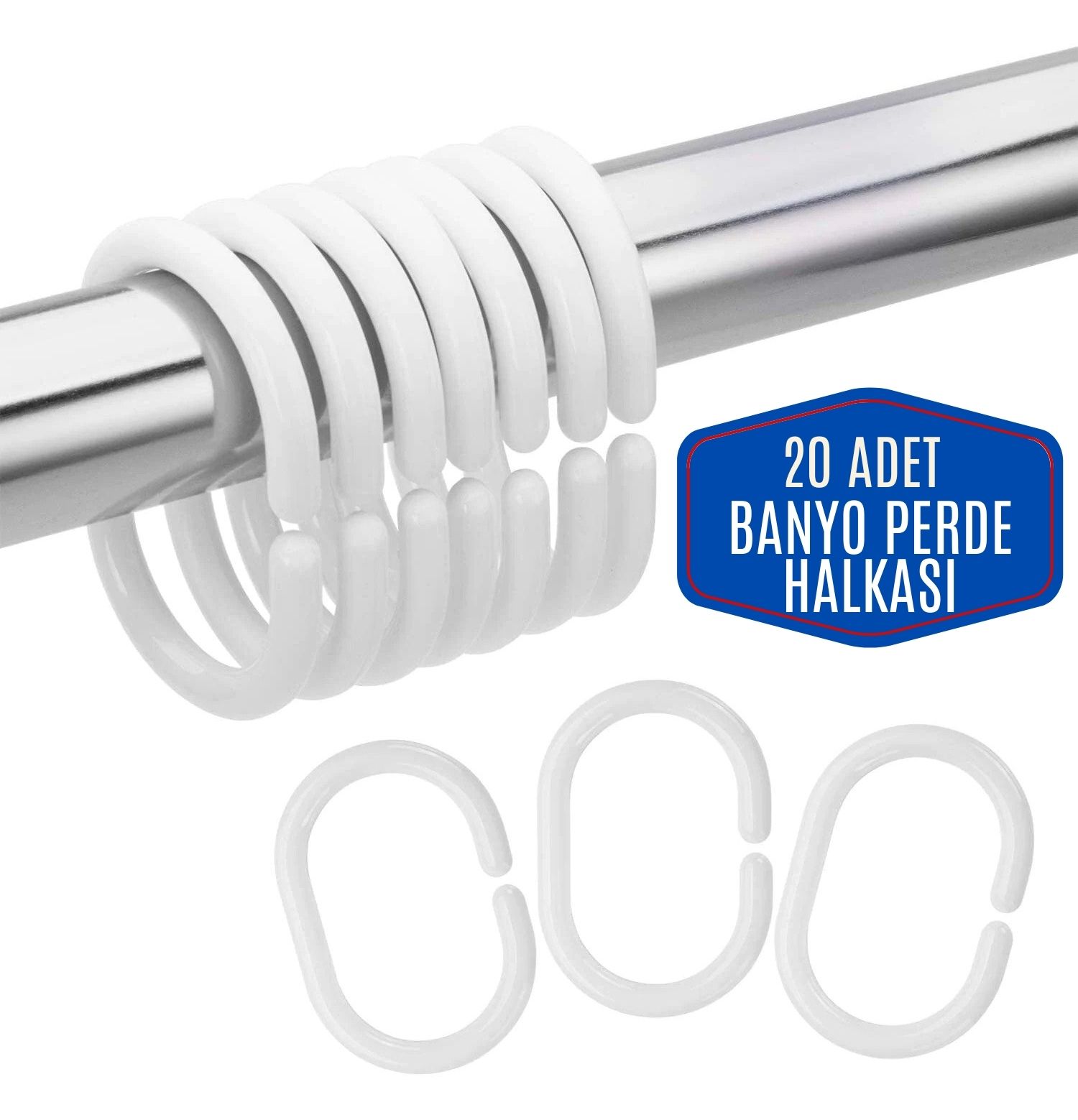 Banyo Perde Halkaları 40 ADET 719911