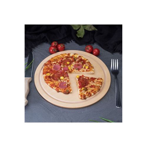 TransForMacion Ahşap Pizza Lahmacun Pide Sunum ve Kesim Tahtası 34 cm 4 ADET 719916 