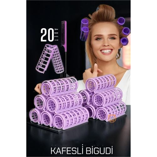 TransForMacion Kafes Gece Bigudisi Isısız Saç Şekillendirme Doğal Bukle Bigudisi 20 Adet 720025