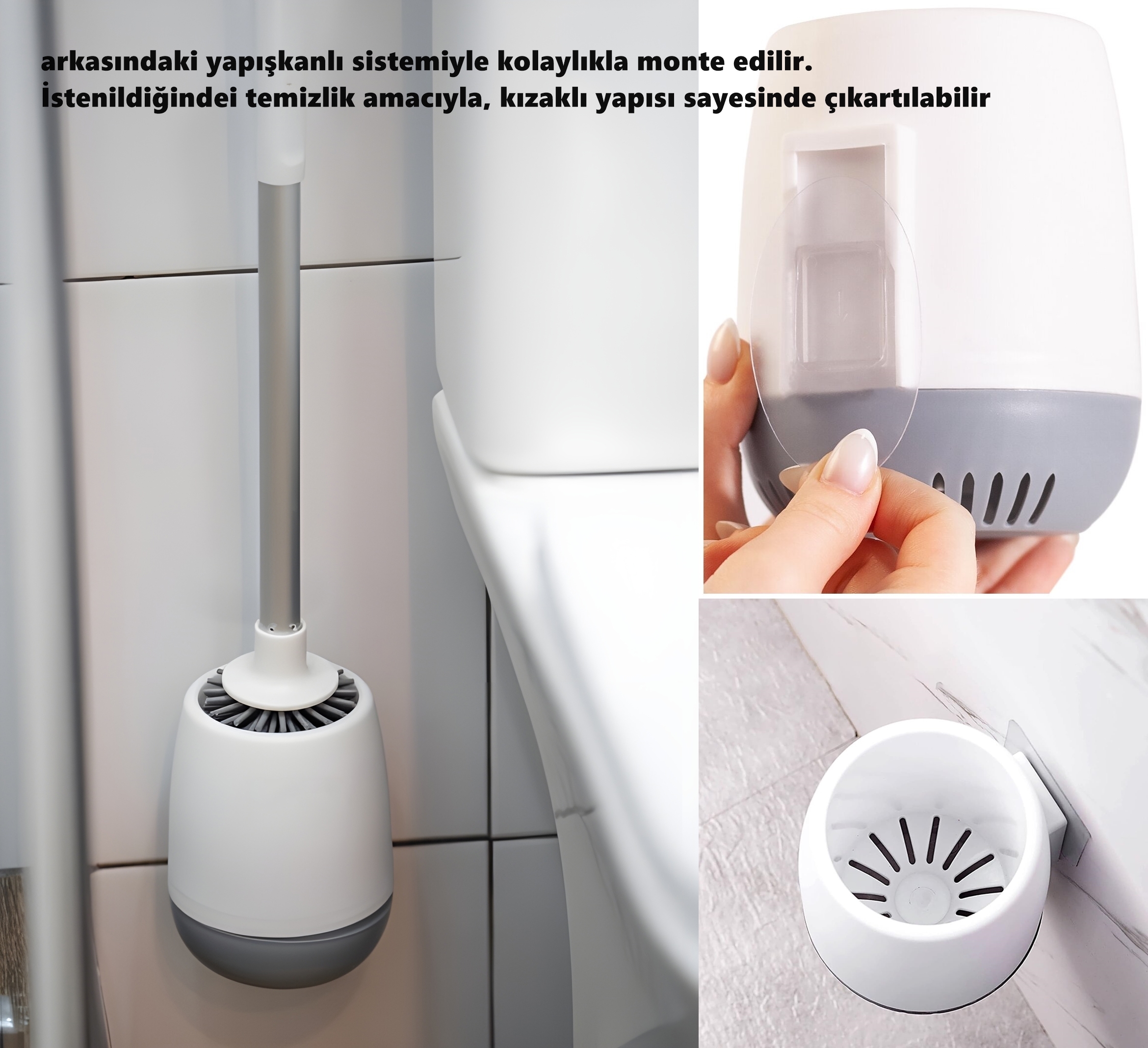 TransForMacion Uzun Klozet Fırçası Duvara Monte Çelik Sap 720033