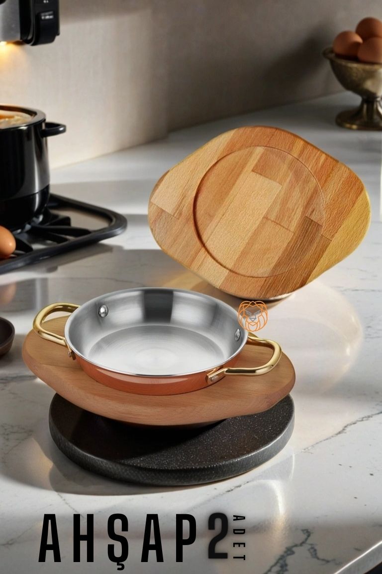 TransForMacion Ahşap Sahan Altlığı 2 ADET 17 cm 719344	