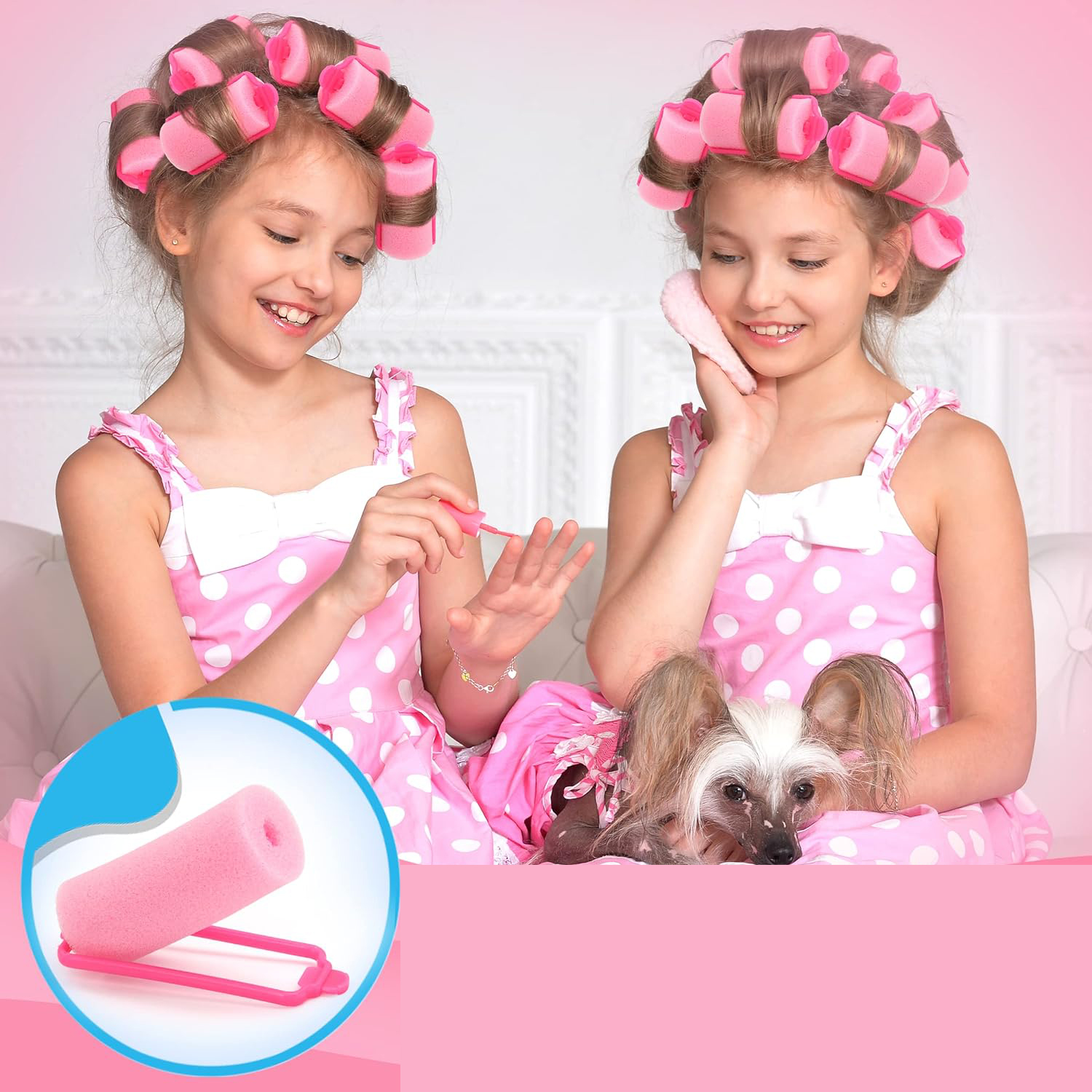 Süngerli Gece Bigudisi Isısız Saç Şekillendirme Doğal Bukle Bigudisi 3 cm 10 Adet 719759	