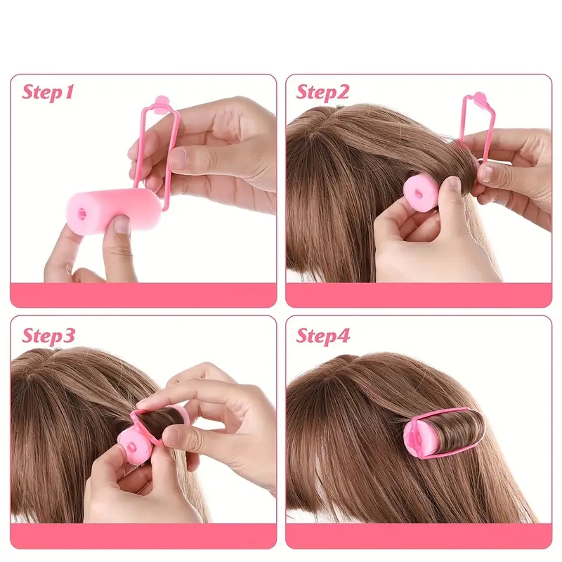 Süngerli Gece Bigudisi Isısız Saç Şekillendirme Doğal Bukle Bigudisi 3 cm 10 Adet 719759	