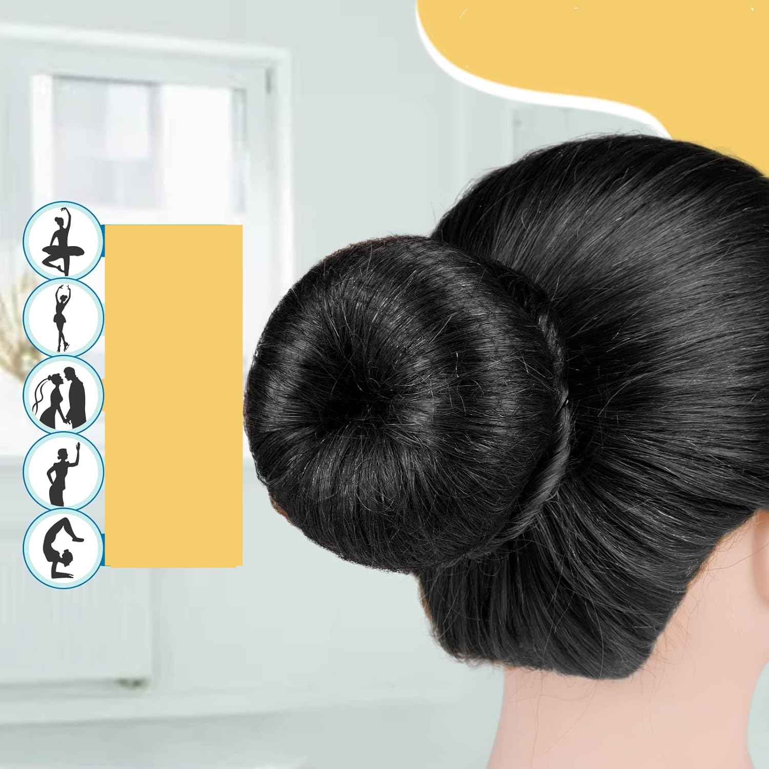 Saç Topuz Filesi Topuz Sabitleyici File Eastik Topuz Ağı Hostes Saç Filesi SİYAH 12'li 720098