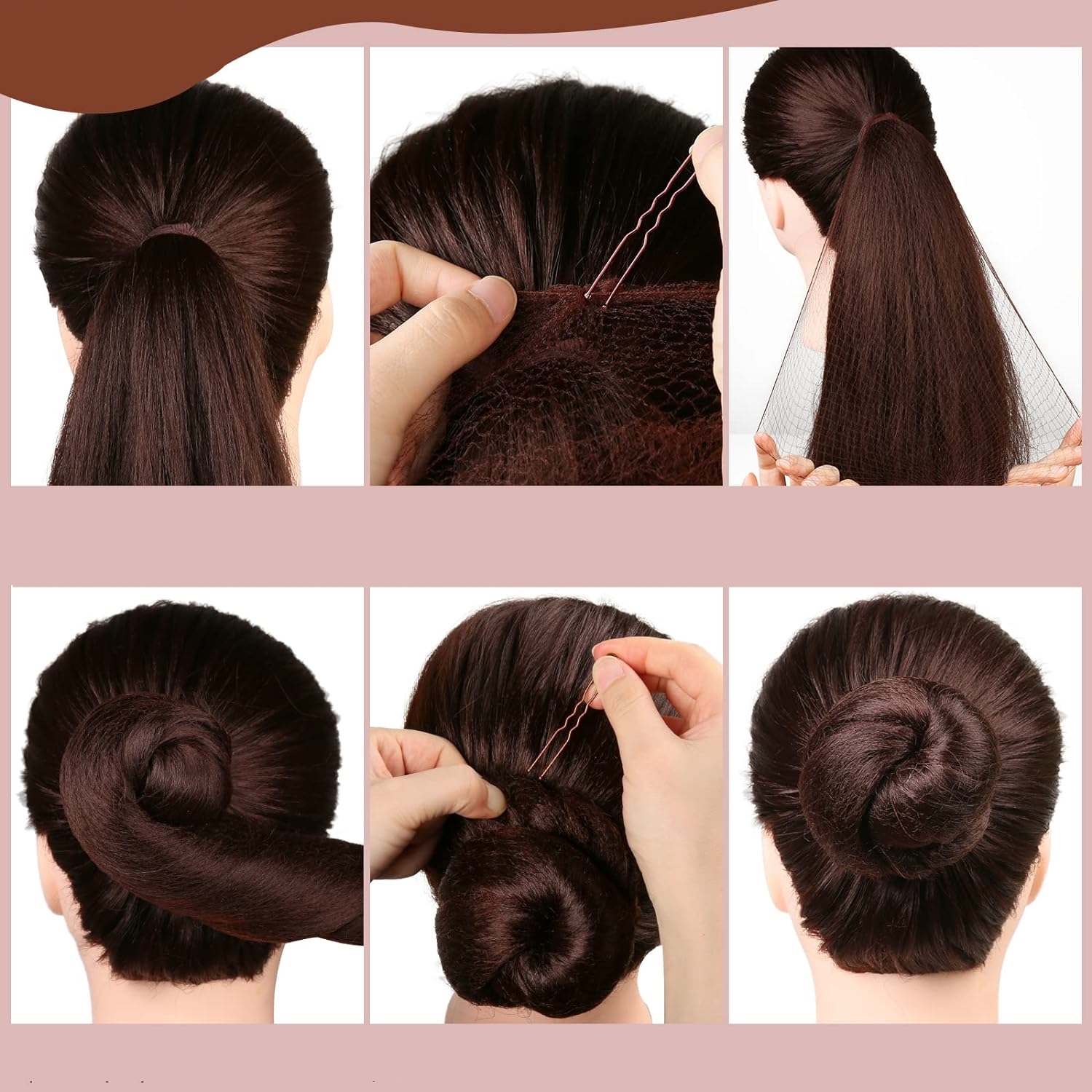 KAHVE Saç Filesi Görünmez 12 ADET 720099