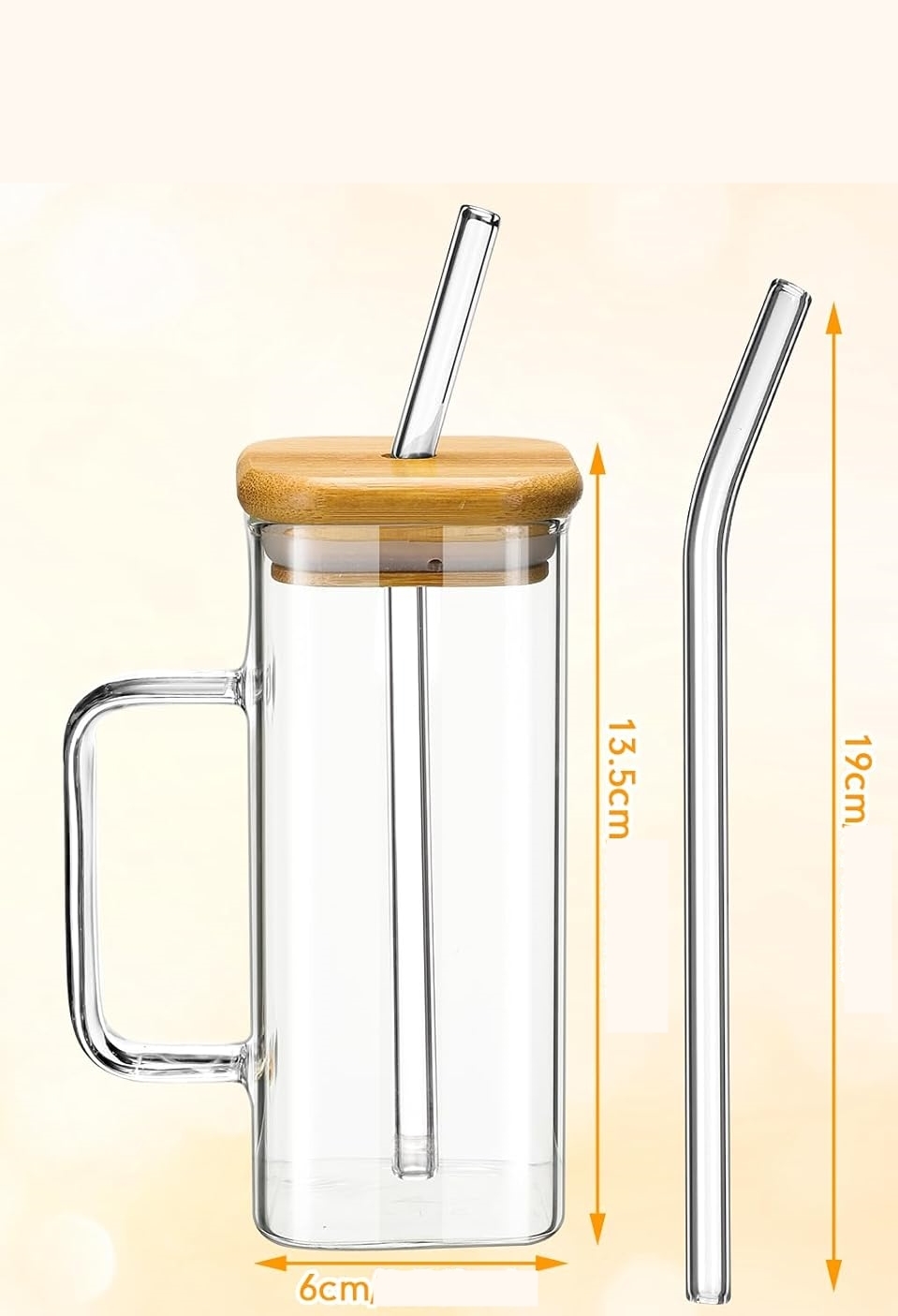 Transformacion Bambu Kapaklı Kavanoz Bardak 2 ADET 720102