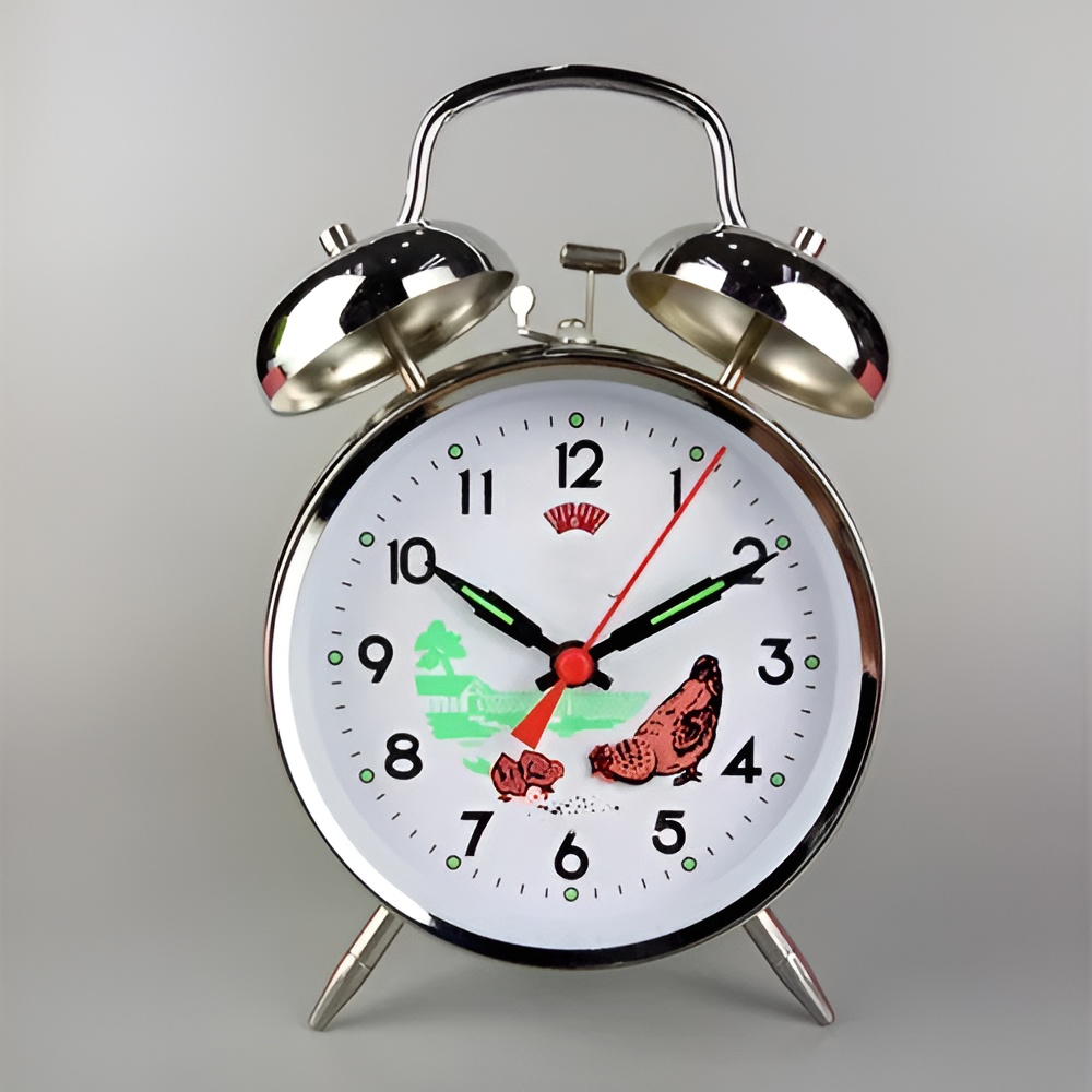 Masa Saati Metal Tavuk ve Civcivler 720124