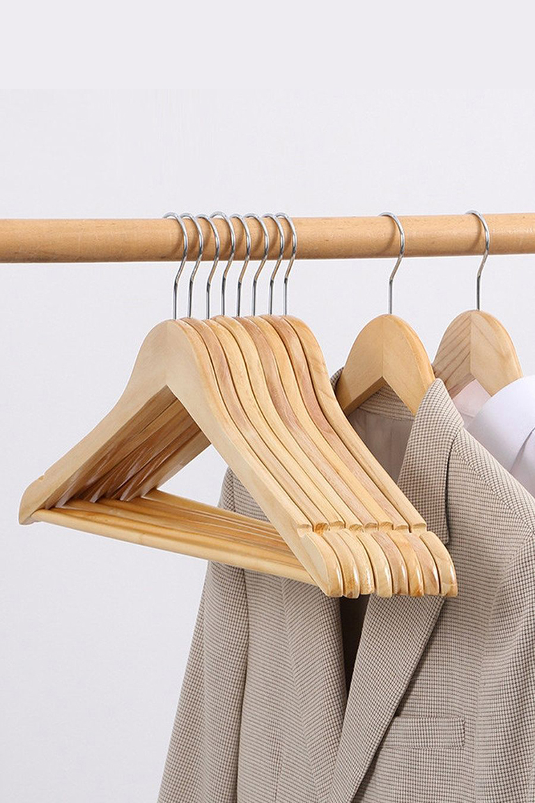 Elbise Askısı Natural Ahşap 8 ADET  720177