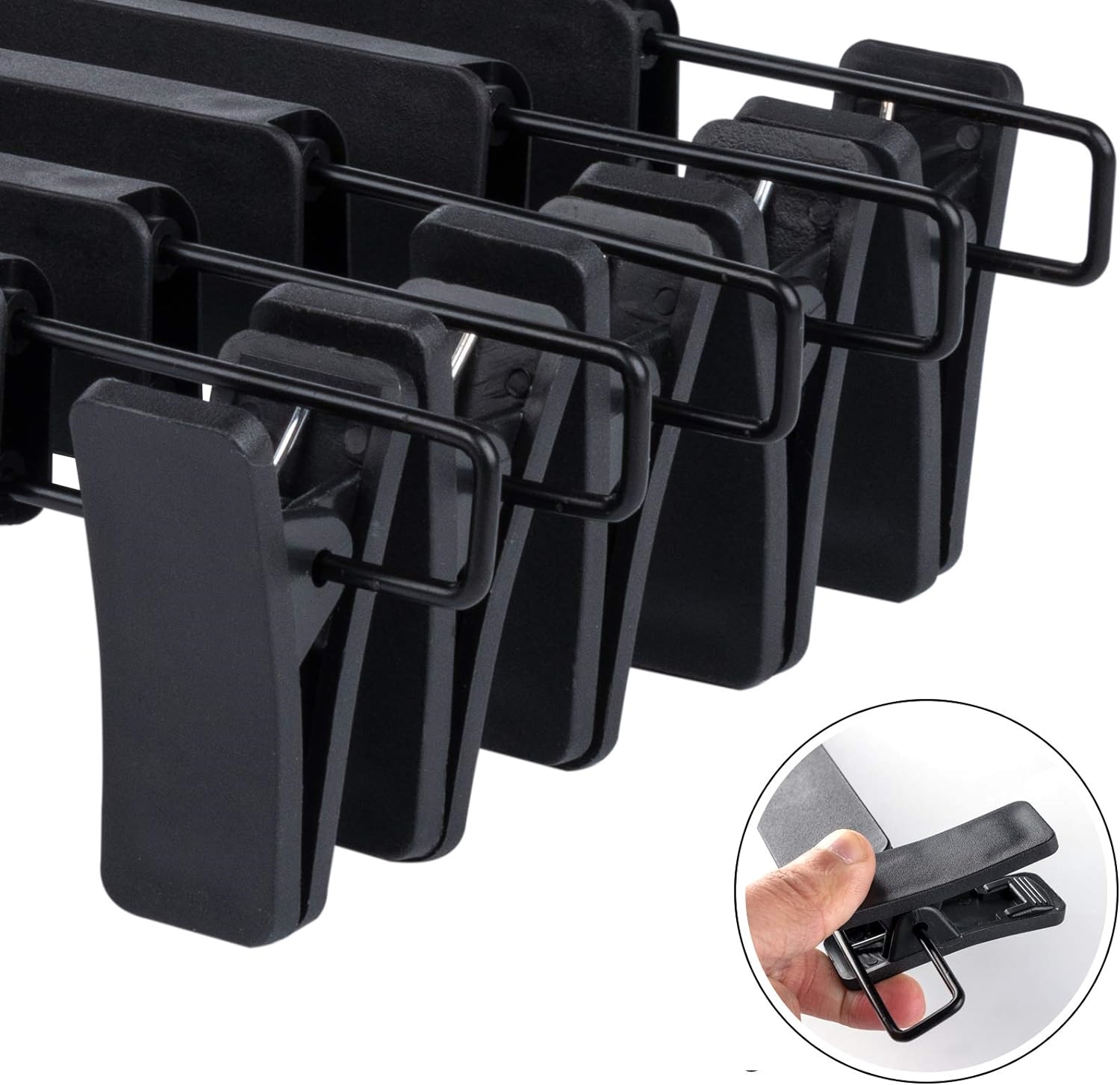 TransForMacion Etek Pantolon Eşarp Kıskaçlı Askı 5 Adet SİYAH 720205