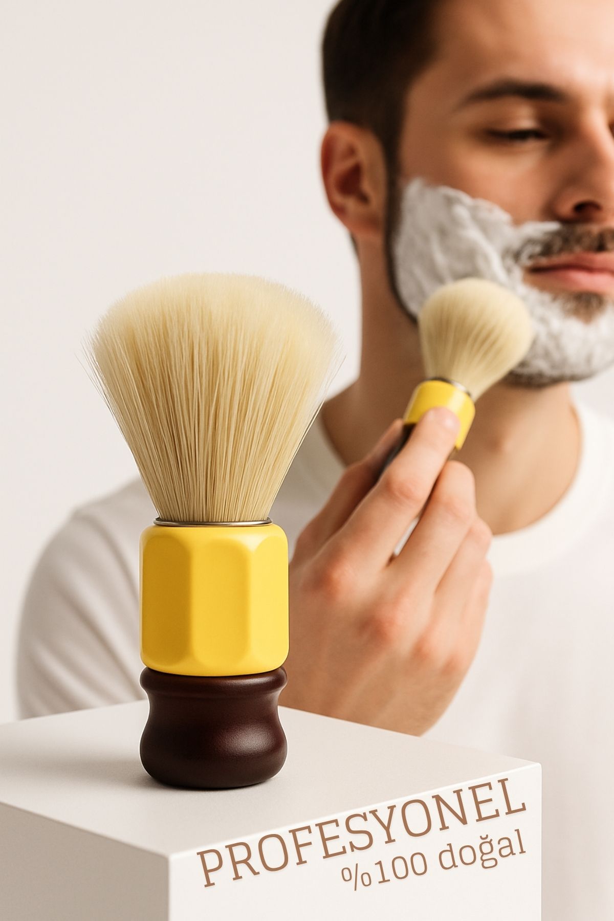 Domuz Kılı Tıraş Fırçası – Geleneksel & Profesyonel Köpük Performansı 720211