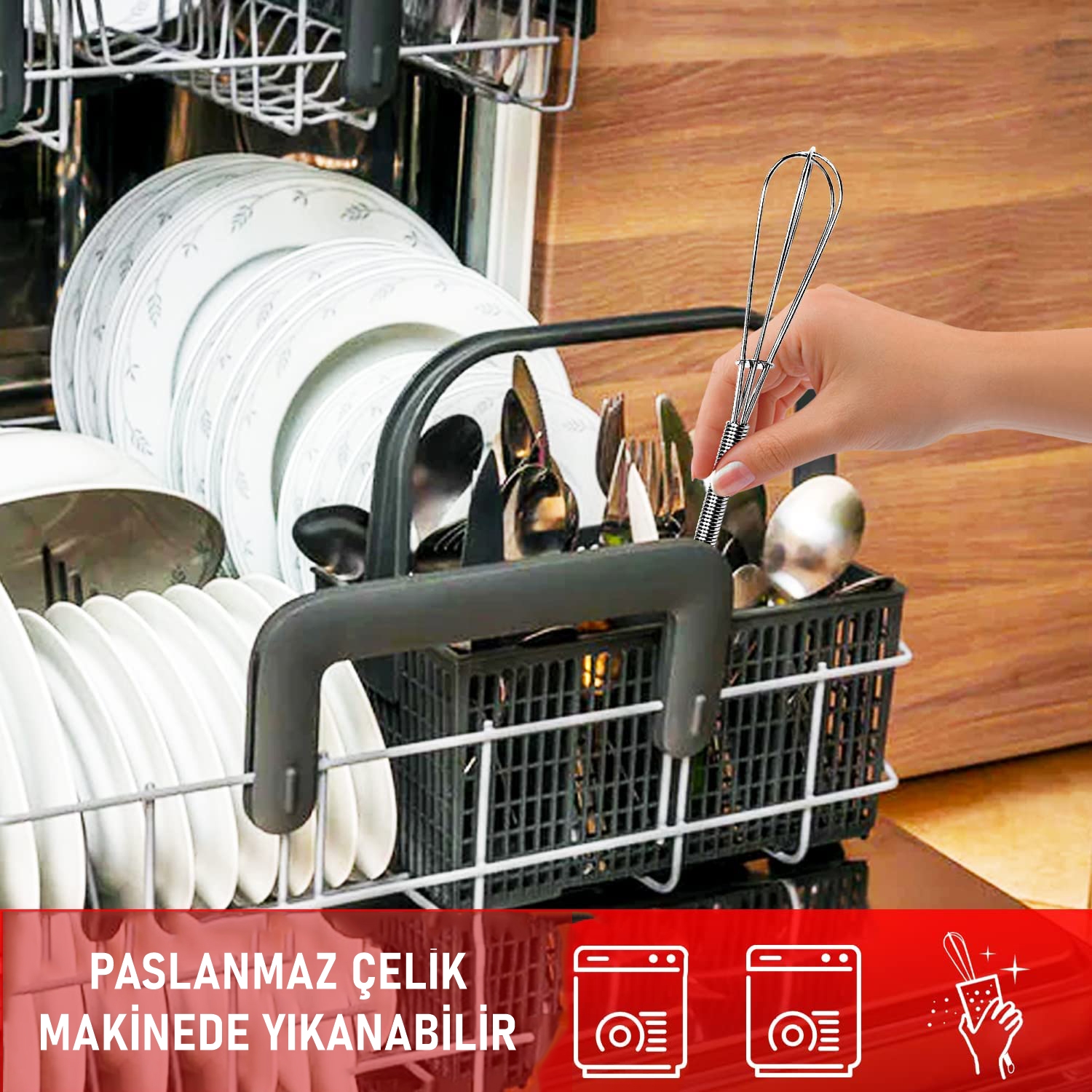 Sciacca Mini Çırpıcı Çelik 2 adet 720215	