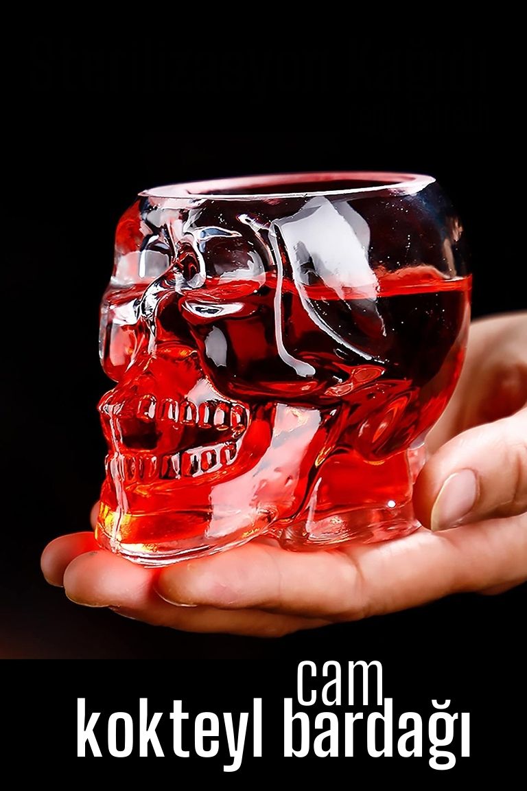 Kokteyl Bardağı Kurukafa Cam 720275