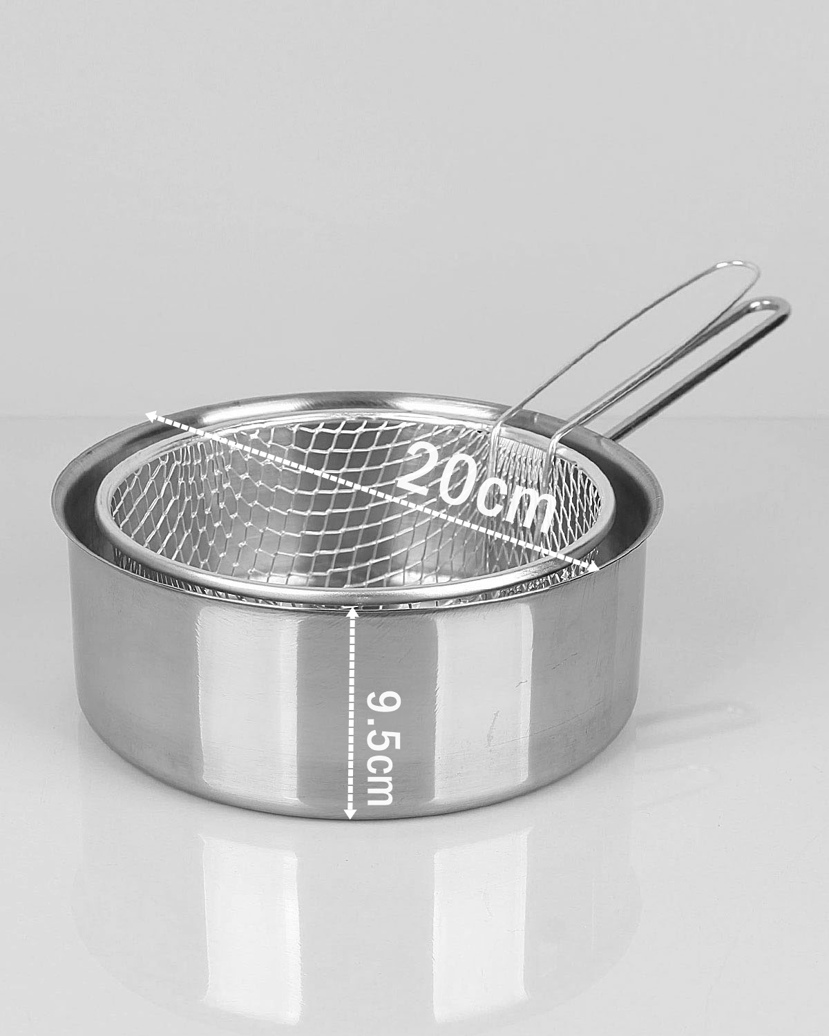 Fritözlü Kaçerola Multi Kullanım Çelik 20 CM 720288