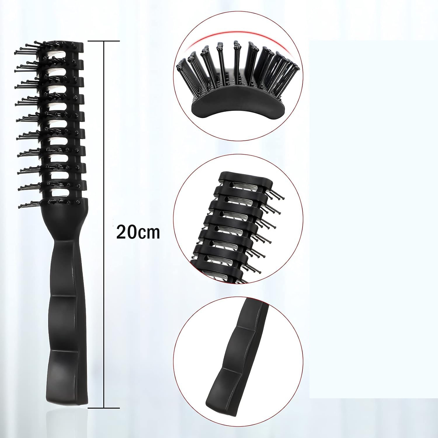 Nano Dolaşık Saç Tarağı Kavisli Havalandırmalı 720344 