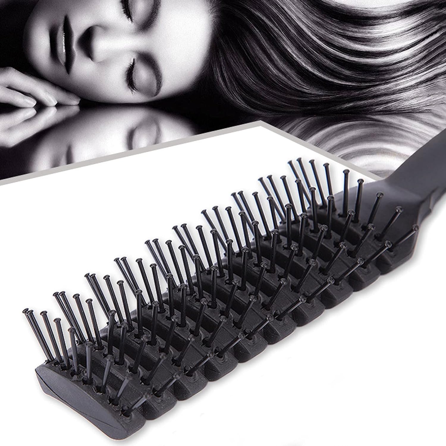 Nano Dolaşık Saç Tarağı Kavisli Havalandırmalı 720344 