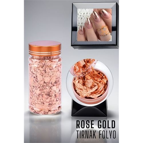 TransForMacion Tırnak Süsü Gümüş Folyo Rose Gold 720376