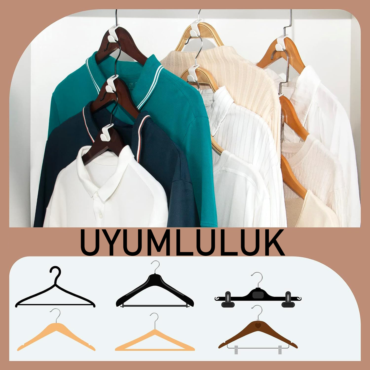 Askı Çoklayıcı Kanca 40 ADET 720407