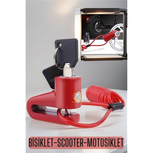TransForMacion Disk Kilidi Bisiklet Motosiklet Scooter 720428