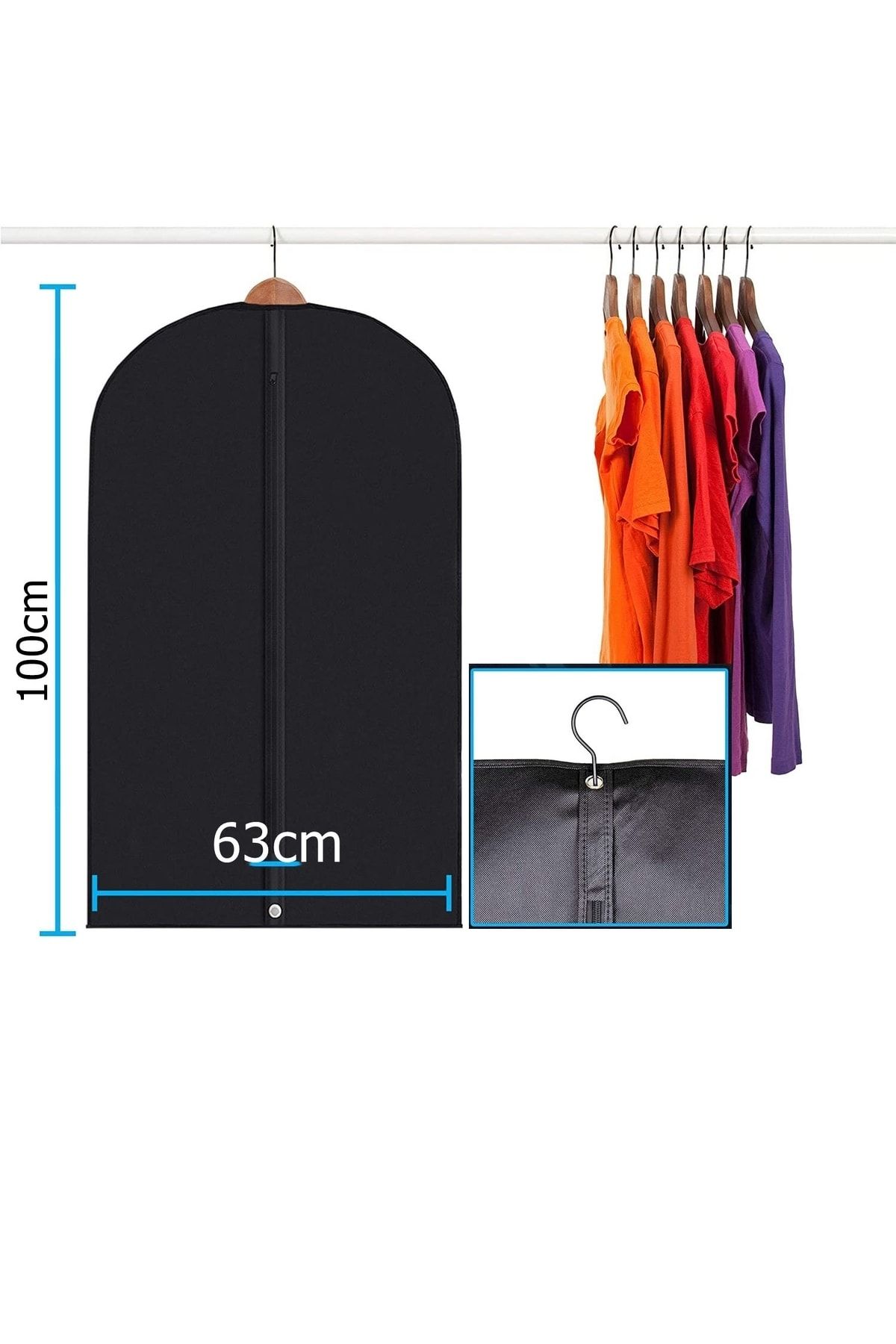 Gamboç Fermuarlı Elbise Kılıfı 3 Adet Lauliven Design 718363