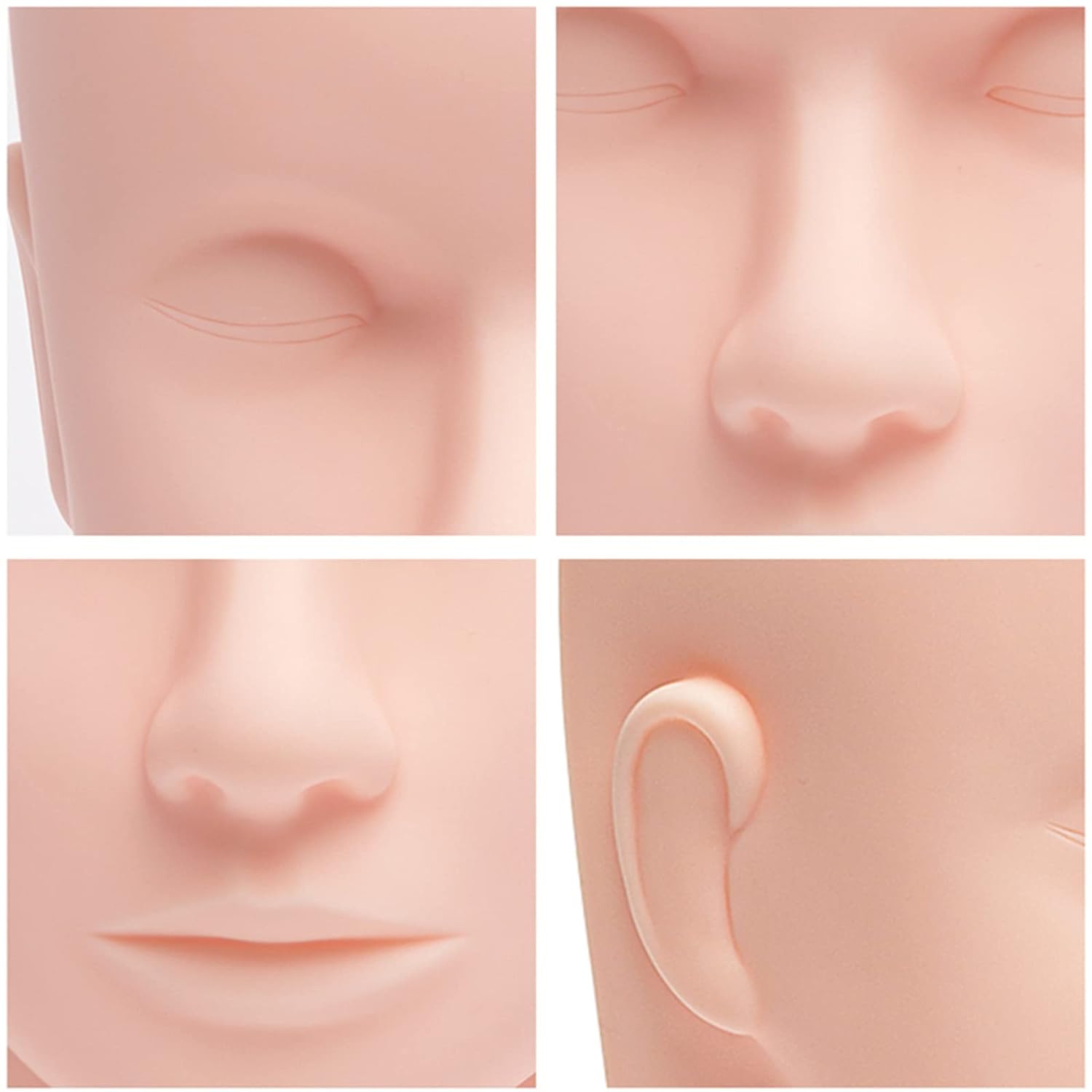 Kirpik Makyaj Eğitim Kafası Silikon 720446