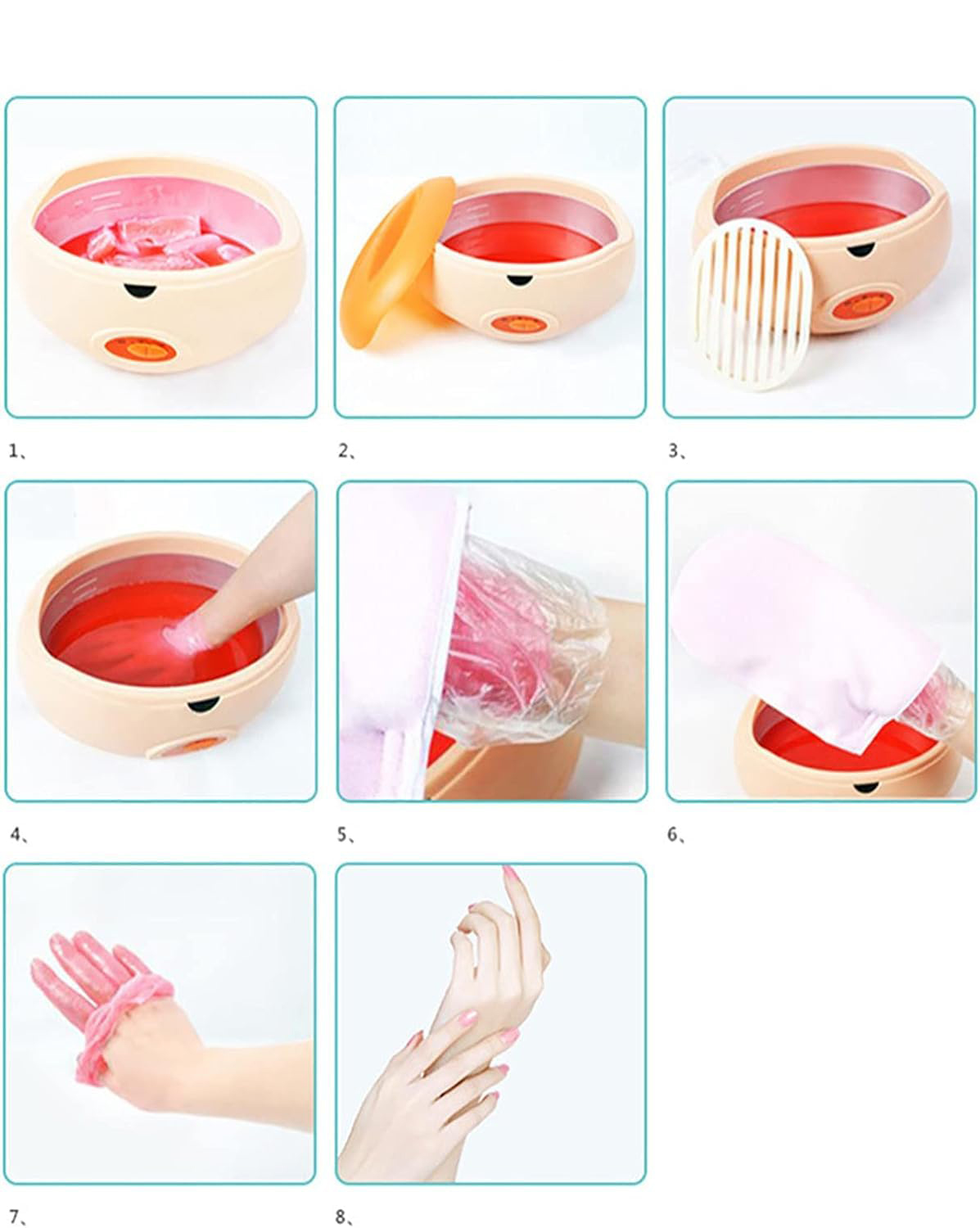 Parafin Ağda Isıtıcı El Ve Ayak Cilt Bakımı Için 720481