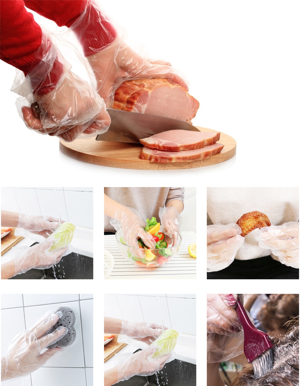 Tek Kullanımlık Şeffaf Eldiven 100 Adet 717561