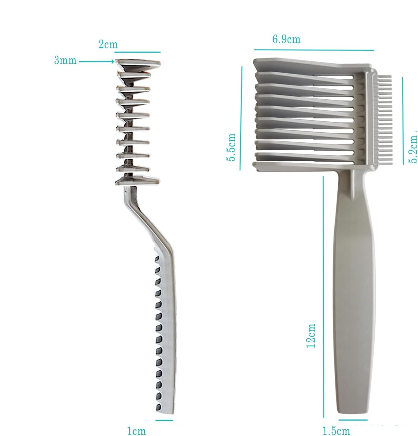 Kuaför Berber Kavisli Kontur Kesim Yardmcı Tarak 720485