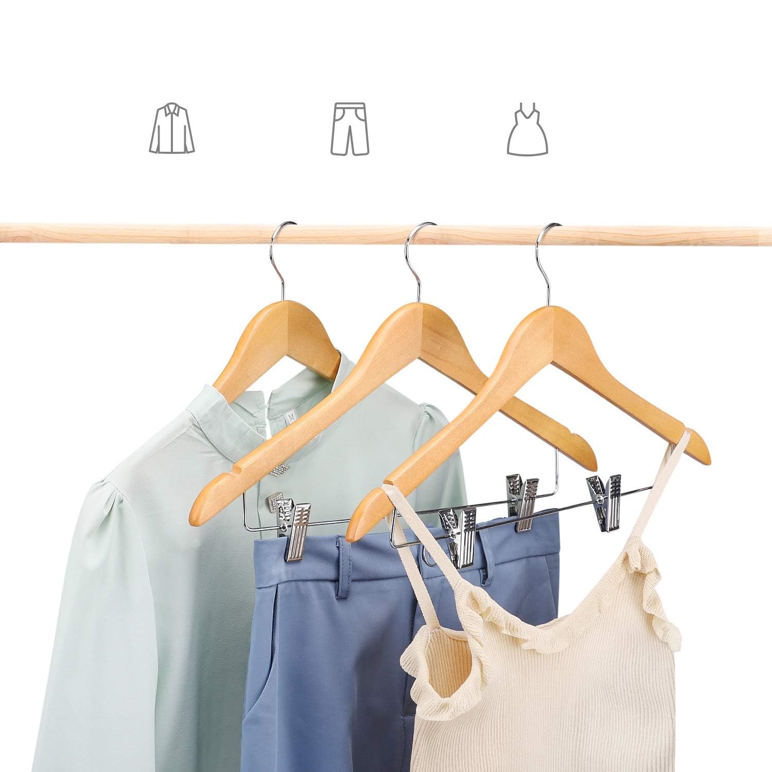 Takım Askısı Ceket Etek Pantolon Kıskaçlı 19 ADET 720503