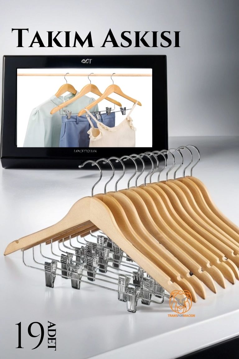 Takım Askısı Ceket Etek Pantolon Kıskaçlı 19 ADET 720503