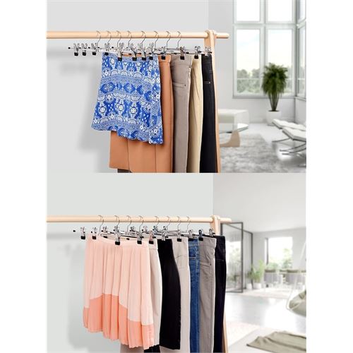 TransForMacion Metal Etek Pantolon Askısı - Mandallı Etek Askısı Pantolon Askısı 20 Adet 720518