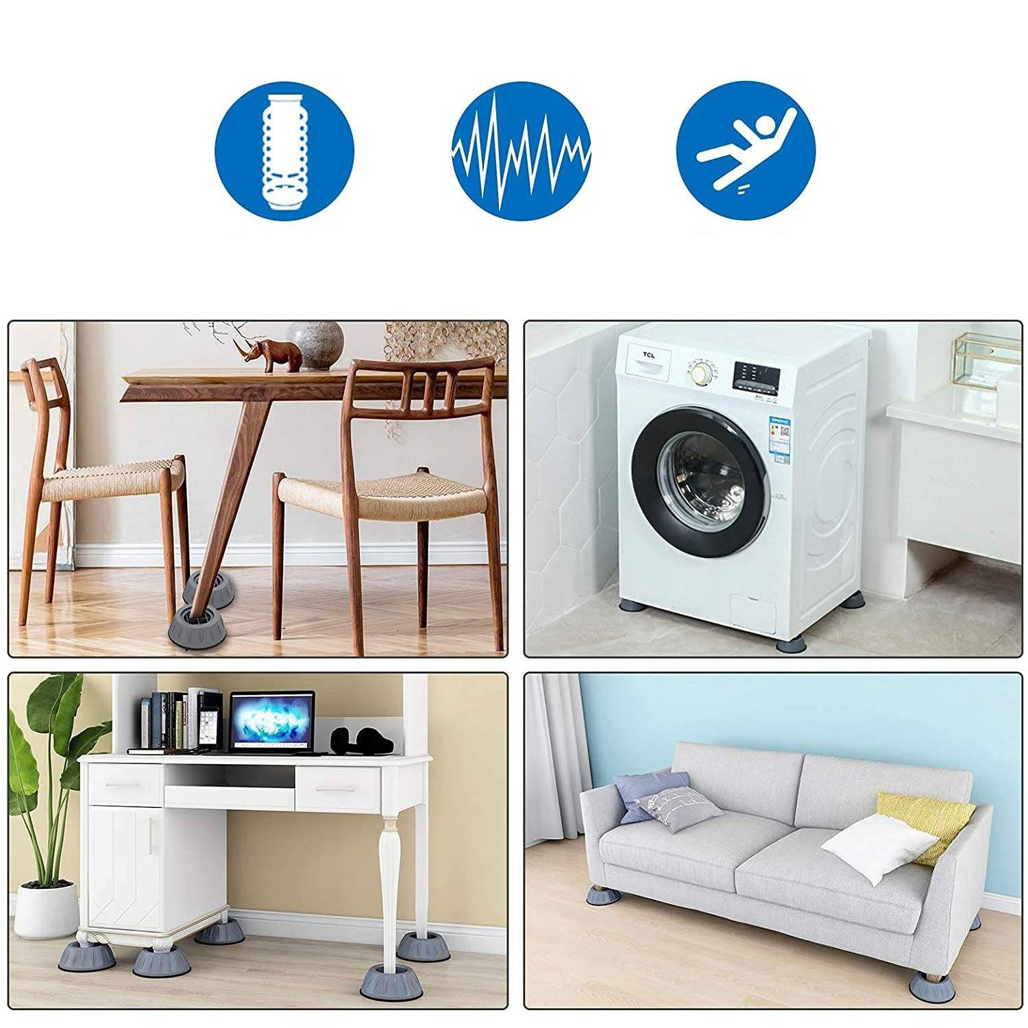 Titreşim Önleyici Kauçuk 4 Adet S.Langston Design 715742