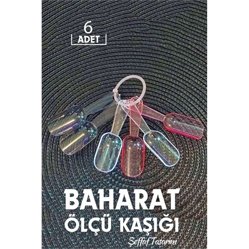 TransForMacion 6 lı Şeffaf Baharat Kaşığı Camino Design 717505
