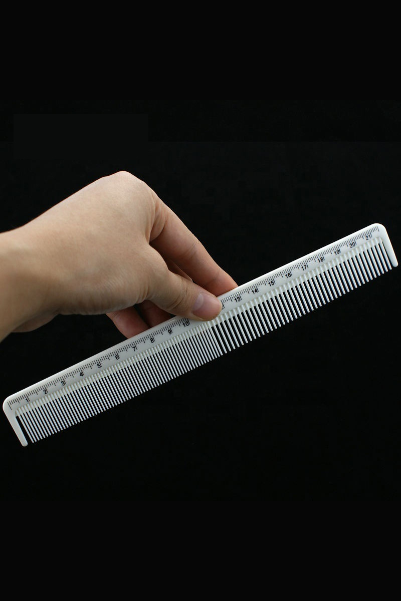 Berber Kuaför Saç Kesim Tarağı Karbon Cetvelli Kesim Tarağı 720587