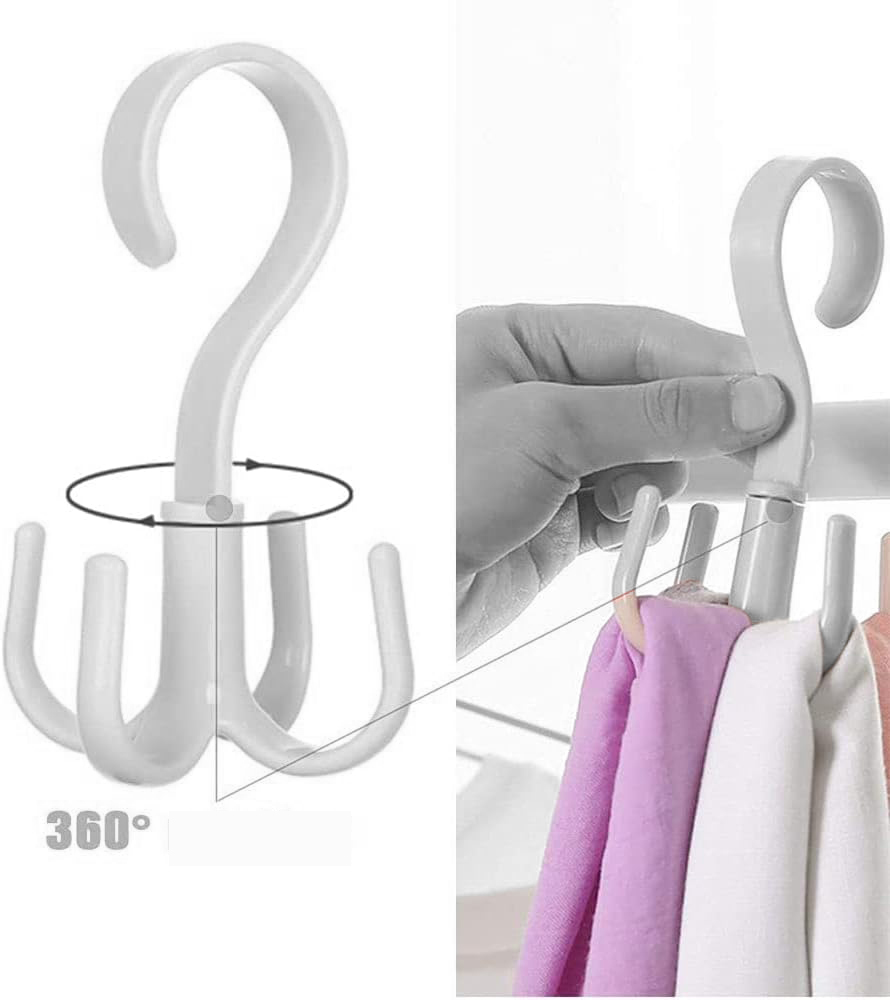 TransForMacion Dolap İçi Askı 360D Dönerli BEYAZ 2 ADET 720607