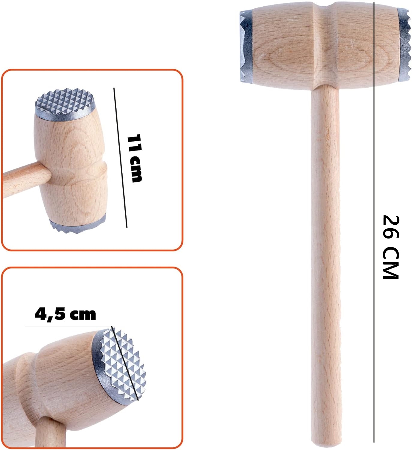 TransForMacion Pratik Et Tokmağı Ahşap Sap Lieteswe 720610