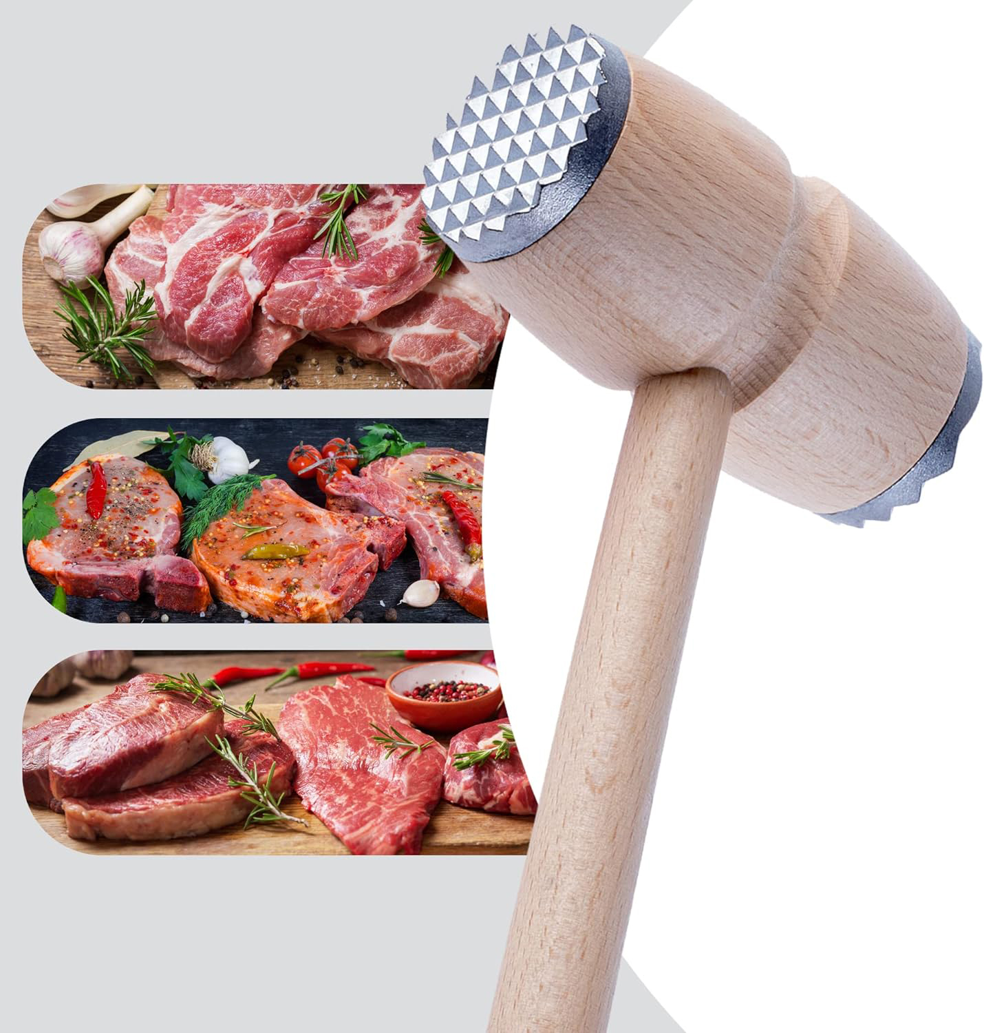 TransForMacion Pratik Et Tokmağı Ahşap Sap Lieteswe 720610