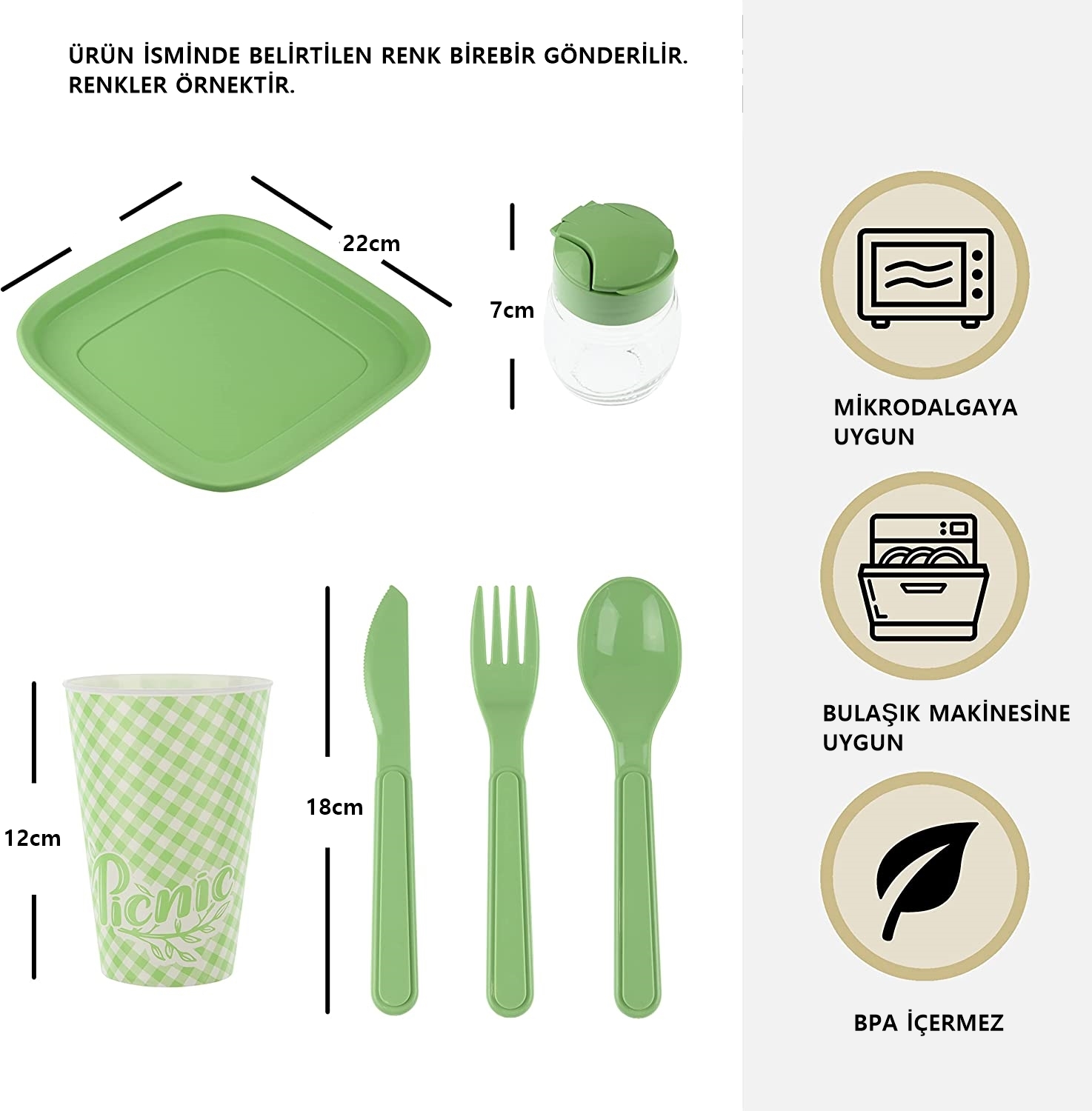 TransForMacion Piknik Seti 6 Kişilik 32 Parça LATTE 720637