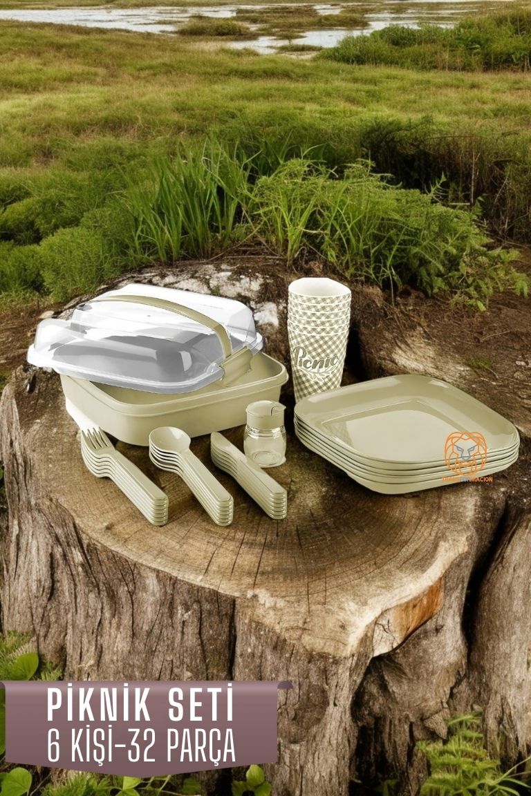 TransForMacion Piknik Seti 6 Kişilik 32 Parça LATTE 720637