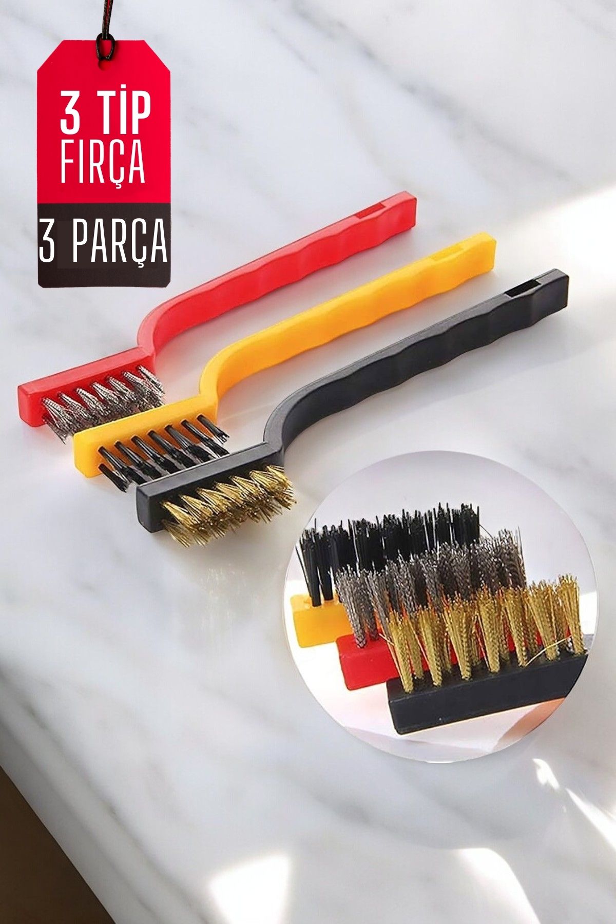 Mutfak Fırça Seti 3 Değişik Uçlu 720639