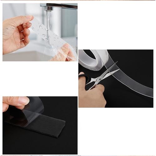 TransForMacion 2 Metre Çift Taraflı Yapıştırıcı Bant Çivisiz Montaj 715471	