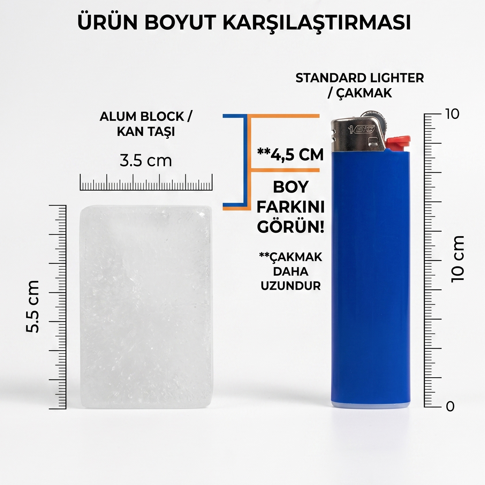 Tıraş Sonrası Şap Taşı | %100 Doğal Kan Taşı Cilt Yatıştırıcı Berber Alum Blok 720662
