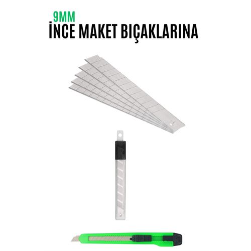 TransForMacion Maket Bıçak Yedeği 10 Adet 9 mm Küçük Boy için 715885 