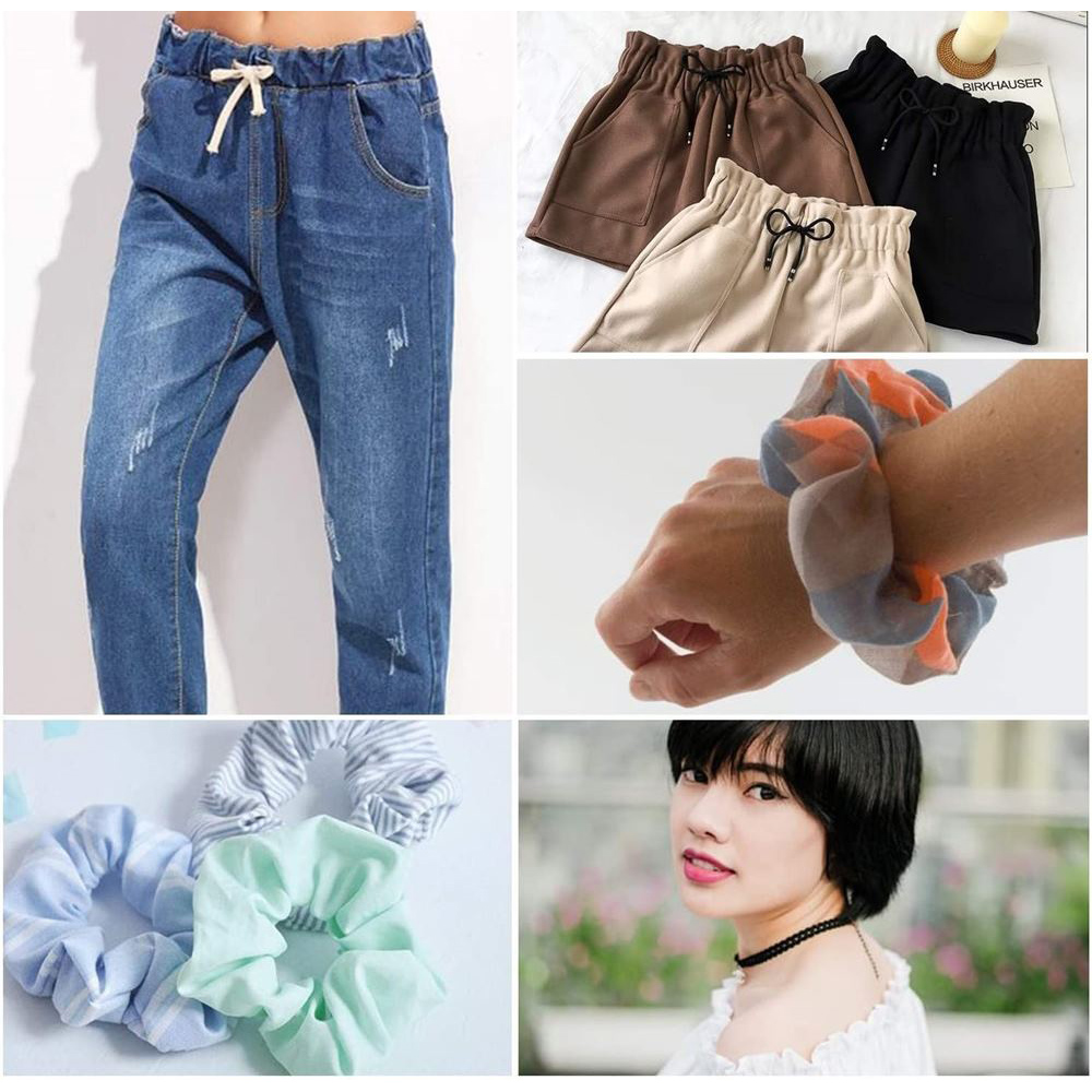 Yassı Bel Paça Giysi Lastiği 10 Mt 5 mm SİYAH 720666