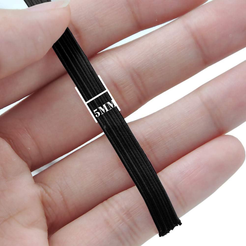 Yassı Bel Paça Giysi Lastiği 10 Mt 5 mm SİYAH 720666