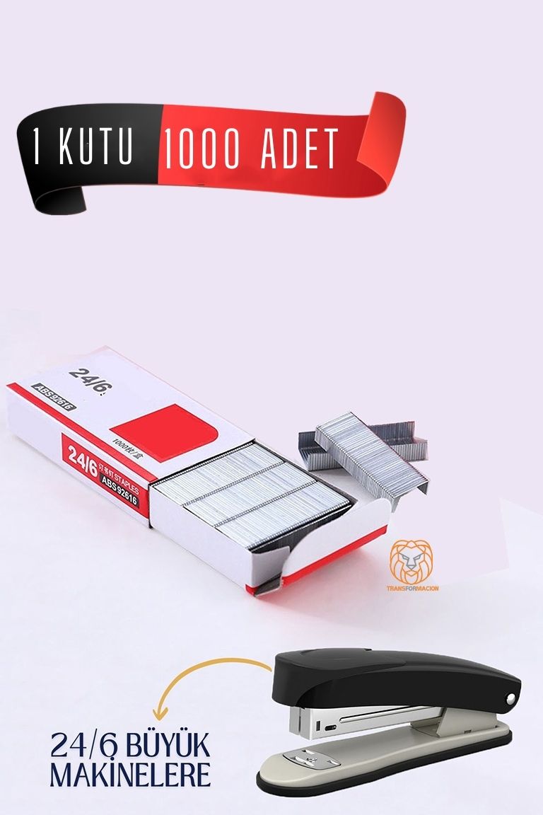 TransForMacion Büyük Zımba Teli 1 KUTU 1.000 Adet 720668 