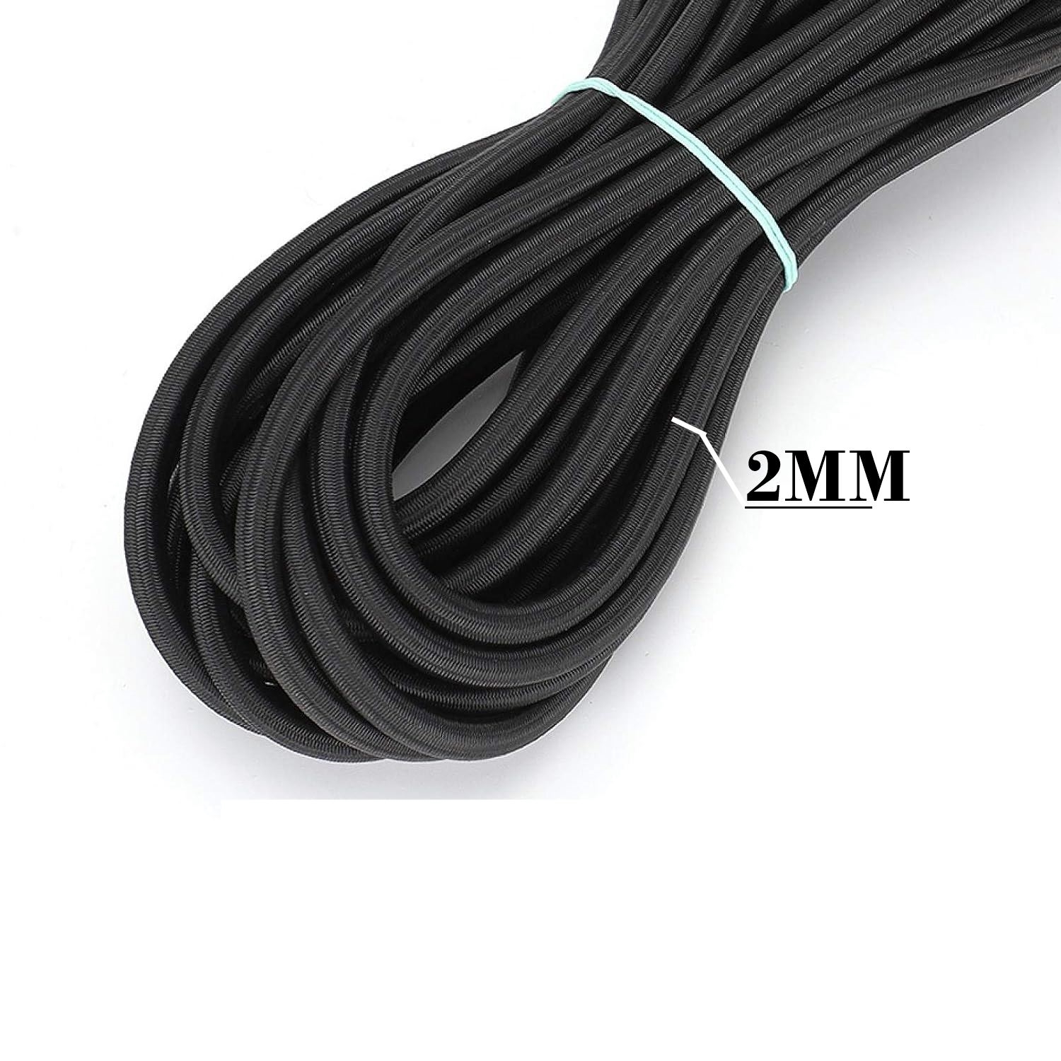 Bel Paça Giysi Lastiği 2 mm 10 Mt SİYAH 720672 