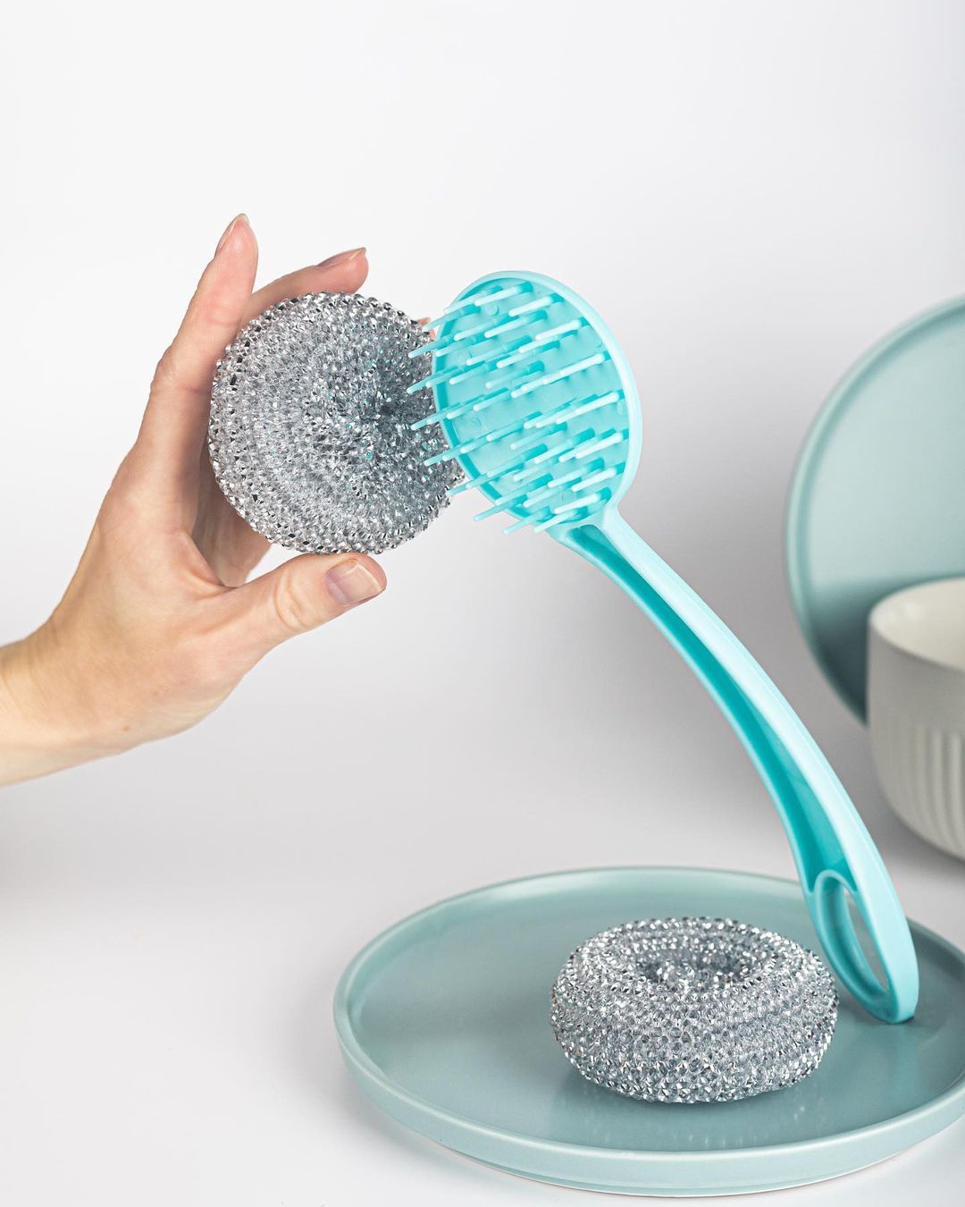 Çelik Tel Bulaşık Teli Ergonomik 10 Yedekli M.Janssens Design 720677