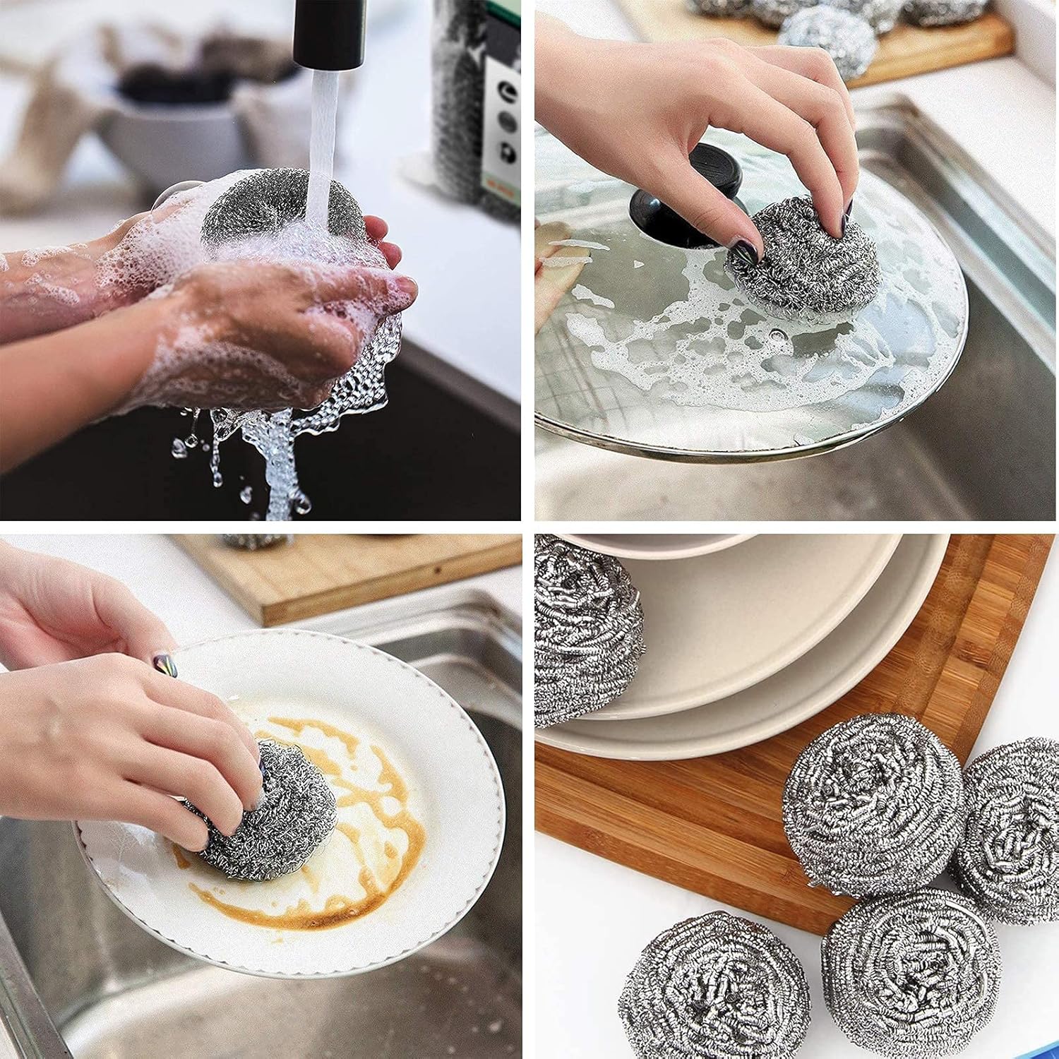 Çelik Tel Bulaşık Teli Ergonomik 10 Yedekli M.Janssens Design 720677