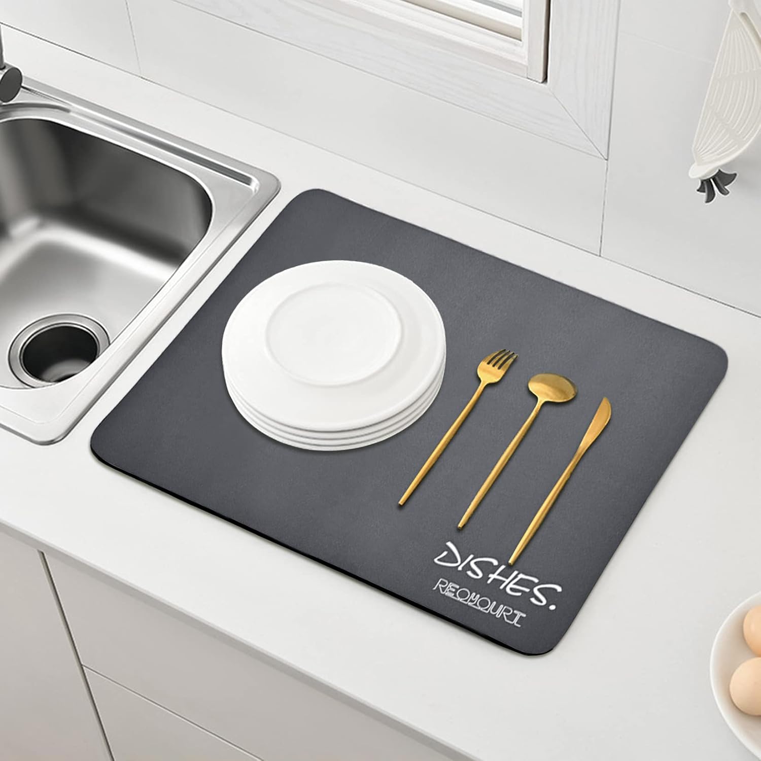 Bulaşık Durulama Kurutma Matı Süzücü Emici D.Reohouri Design 720684